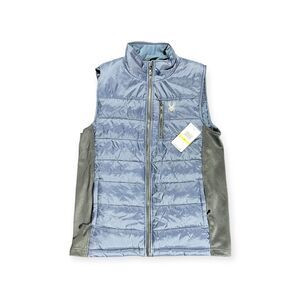 Spyder Quilted Frontier Puffer Vest Insulated Men’s Medium‎ Navy Blue NWT New